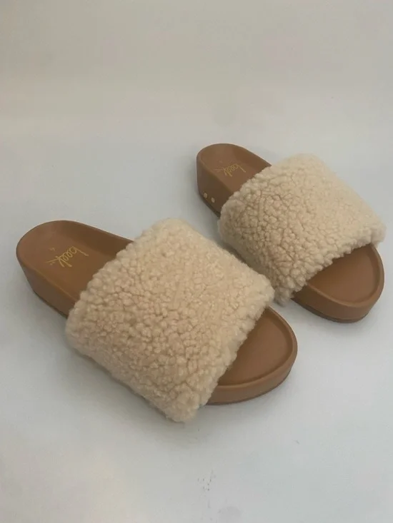 beek x anthropolgie Pelican Shearling Sandals - Picture 6 of 12